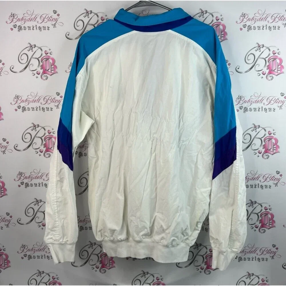 Jacket Banff lake Louis vintage retro long sleeve  Colorblock Windbreaker Jacket